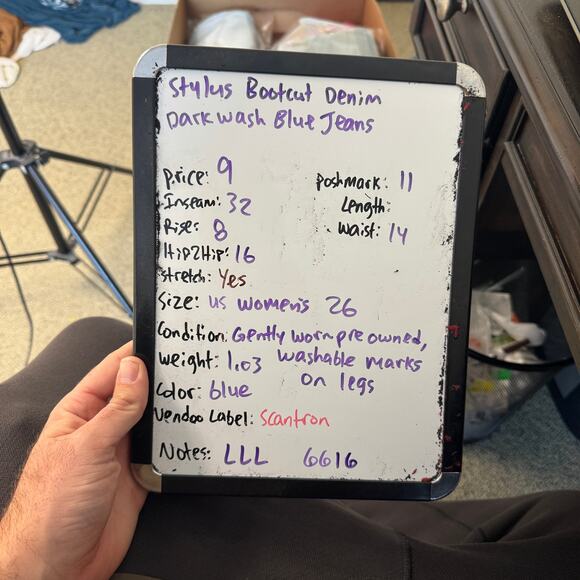 Stylus Bootcut Denim Dark Wash Blue Jeans US Women's 26 - Picture 7 of 7